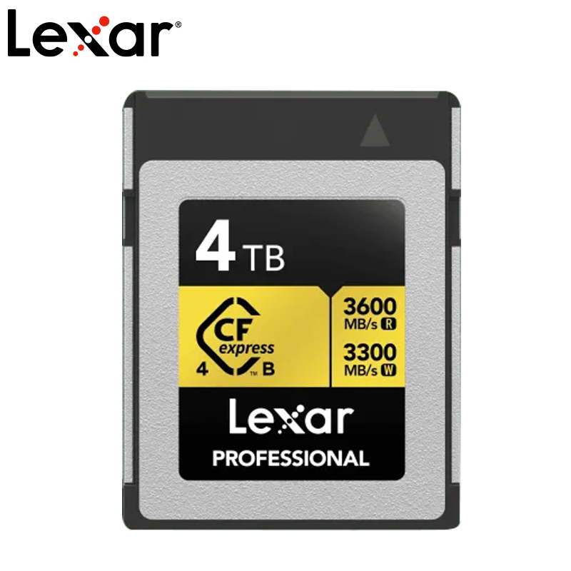 Lexar® Professional GOLD CFexpress™ 4.0 Type B 存储卡 4TB
