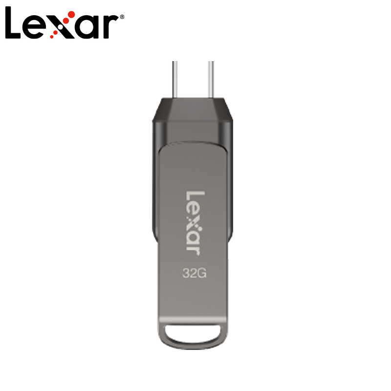 Lexar® JumpDrive® Dual Drive D400 USB 3.1 Type-CTM 闪存盘 32GB